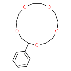 ChemSpider 2D Image | 2-Phenyl-1,4,7,10,13-pentaoxacyclopentadecane | C16H24O5
