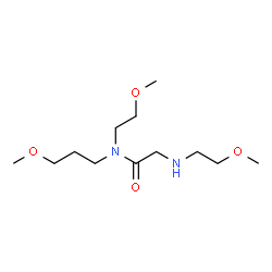 ChemSpider 2D Image | N,N~2~-Bis(2-methoxyethyl)-N-(3-methoxypropyl)glycinamide | C12H26N2O4