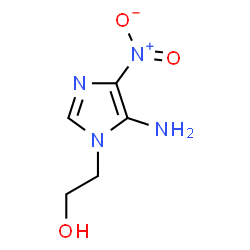 ChemSpider 2D Image | 2-(5-Amino-4-nitro-1H-imidazol-1-yl)ethanol | C5H8N4O3
