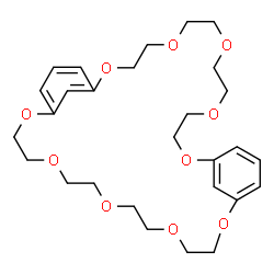 ChemSpider 2D Image | 2,5,8,11,14,20,23,26,29,32-Decaoxatricyclo[31.3.1.1(15,19)]octatriaconta-1(37),15,17,19(38),33,35-hexaene | C28H40O10