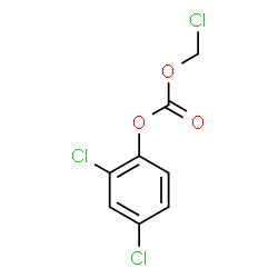 ChemSpider 2D Image | Chloromethyl 2,4-dichlorophenyl carbonate | C8H5Cl3O3