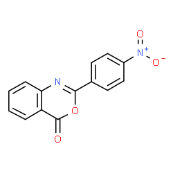 ChemSpider 2D Image | 2-(4-nitrophenyl)-3,1-benzoxazin-4-one | C14H8N2O4