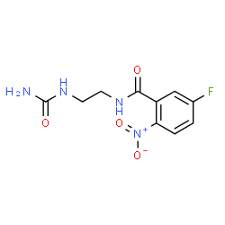 ChemSpider 2D Image | N-[2-(Carbamoylamino)ethyl]-5-fluoro-2-nitrobenzamide | C10H11FN4O4