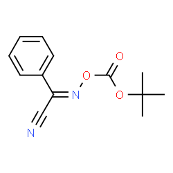 ChemSpider 2D Image | 2-(T-BUTOXYCARBONYLOXYIMINO)-2-PHENYLACETONITRILE | C13H14N2O3
