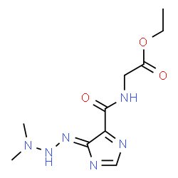 ChemSpider 2D Image | Ethyl N-{[(4Z)-4-(3,3-dimethyltriazanylidene)-4H-imidazol-5-yl]carbonyl}glycinate | C10H16N6O3