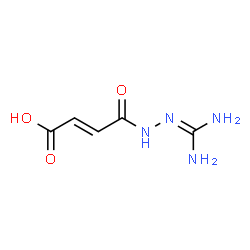 ChemSpider 2D Image | 4-{2-[amino(imino)methyl]hydrazino}-4-oxobut-2-enoic acid | C5H8N4O3