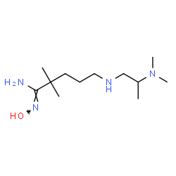 ChemSpider 2D Image | (1Z)-5-{[2-(Dimethylamino)propyl]amino}-N'-hydroxy-2,2-dimethylpentanimidamide | C12H28N4O
