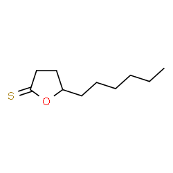 ChemSpider 2D Image | 5-Hexyldihydro-2(3H)-furanthione | C10H18OS