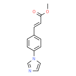 ChemSpider 2D Image | Methyl 3-(4-(1H-imidazol-1-yl)phenyl)acrylate | C13H12N2O2