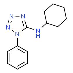 ChemSpider 2D Image | N-Cyclohexyl-1-phenyl-1H-tetrazol-5-amine | C13H17N5
