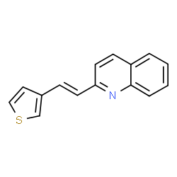 ChemSpider 2D Image | 2-[(E)-2-(3-Thienyl)vinyl]quinoline | C15H11NS