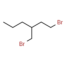 ChemSpider 2D Image | 1-Bromo-3-bromomethylhexane | C7H14Br2
