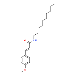 ChemSpider 2D Image | (2E)-N-Decyl-3-(4-methoxyphenyl)acrylamide | C20H31NO2