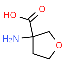 ChemSpider 2D Image | 3-aminooxolane-3-carboxylic acid | C5H9NO3