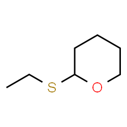 ChemSpider 2D Image | 2-(Ethylsulfanyl)tetrahydro-2H-pyran | C7H14OS