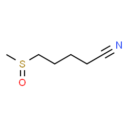 ChemSpider 2D Image | 5-(Methylsulfinyl)pentanenitrile | C6H11NOS