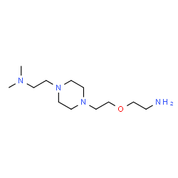 ChemSpider 2D Image | 2-{4-[2-(2-Aminoethoxy)ethyl]-1-piperazinyl}-N,N-dimethylethanamine | C12H28N4O