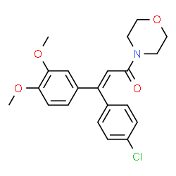 ChemSpider 2D Image | (E)-Dimethomorph | C21H22ClNO4
