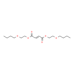 ChemSpider 2D Image | Bis(2-butoxyethyl) (2E)-2-butenedioate | C16H28O6