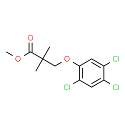 ChemSpider 2D Image | Methyl 2,2-dimethyl-3-(2,4,5-trichlorophenoxy)propanoate | C12H13Cl3O3