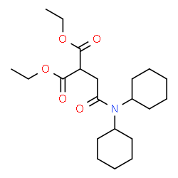 ChemSpider 2D Image | Diethyl [2-(dicyclohexylamino)-2-oxoethyl]malonate | C21H35NO5