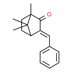 ChemSpider 2D Image | 2-Benzylidene-1,7,7-trimethylbicyclo[2.2.1]heptan-2-one | C17H20O