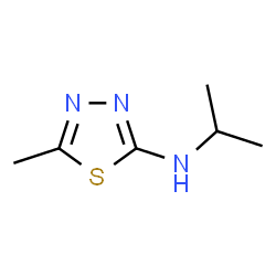 ChemSpider 2D Image | N-Isopropyl-5-methyl-1,3,4-thiadiazol-2-amine | C6H11N3S