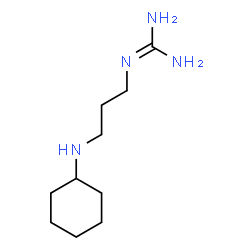 ChemSpider 2D Image | 2-[3-(Cyclohexylamino)propyl]guanidine | C10H22N4