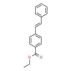 ChemSpider 2D Image | Ethyl 4-[(E)-2-phenylvinyl]benzoate | C17H16O2