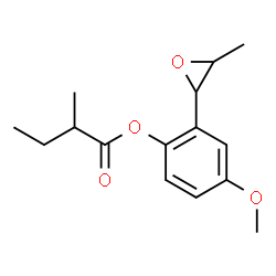 ChemSpider 2D Image | 4-Methoxy-2-(3-methyl-2-oxiranyl)phenyl 2-methylbutanoate | C15H20O4