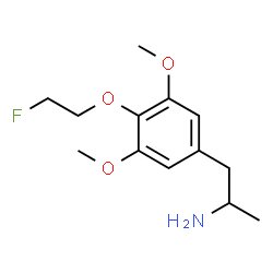 ChemSpider 2D Image | 1-[4-(2-Fluoroethoxy)-3,5-dimethoxyphenyl]-2-propanamine | C13H20FNO3