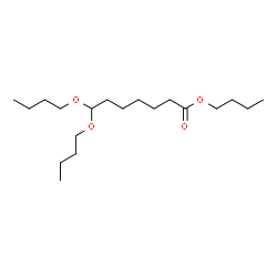 ChemSpider 2D Image | Butyl 7,7-dibutoxyheptanoate  | C19H38O4