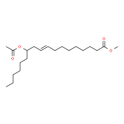 ChemSpider 2D Image | Methyl (9E)-12-acetoxy-9-octadecenoate | C21H38O4