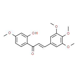 ChemSpider 2D Image | (2E)-1-(2-Hydroxy-4-methoxyphenyl)-3-(3,4,5-trimethoxyphenyl)-2-propen-1-one | C19H20O6