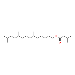 ChemSpider 2D Image | 6,10,13-trimethyltetradecyl isovalerate | C22H44O2