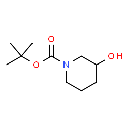 ChemSpider 2D Image | 1-Boc-3-piperidinol | C10H19NO3