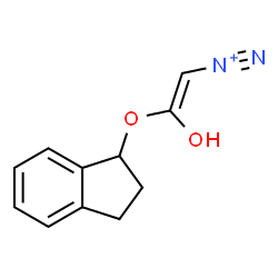 ChemSpider 2D Image | (E)-2-(2,3-Dihydro-1H-inden-1-yloxy)-2-hydroxyethenediazonium | C11H11N2O2