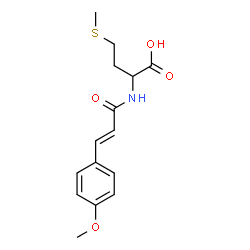 ChemSpider 2D Image | N-[(2E)-3-(4-Methoxyphenyl)-2-propenoyl]methionine | C15H19NO4S