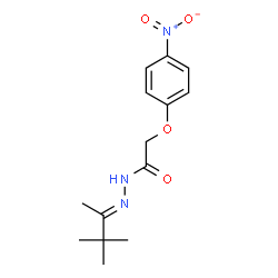 ChemSpider 2D Image | N'-[(2E)-3,3-Dimethyl-2-butanylidene]-2-(4-nitrophenoxy)acetohydrazide | C14H19N3O4