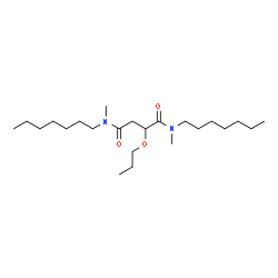 ChemSpider 2D Image | N,N'-Diheptyl-N,N'-dimethyl-2-propoxysuccinamide | C23H46N2O3