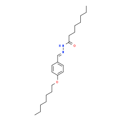ChemSpider 2D Image | N'-{(E)-[4-(Heptyloxy)phenyl]methylene}octanehydrazide | C22H36N2O2