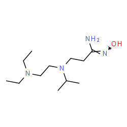 ChemSpider 2D Image | (1Z)-3-{[2-(Diethylamino)ethyl](isopropyl)amino}-N'-hydroxypropanimidamide | C12H28N4O
