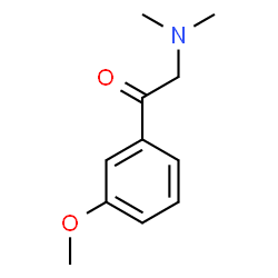 ChemSpider 2D Image | 2-Dimethylamino-3'-methoxyacetophenone | C11H15NO2