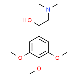 ChemSpider 2D Image | 2-(Dimethylamino)-1-(3,4,5-trimethoxyphenyl)ethanol | C13H21NO4