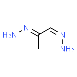 ChemSpider 2D Image | (1E)-[(1Z)-1-Hydrazono-2-propanylidene]hydrazine | C3H8N4