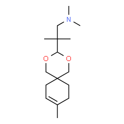 ChemSpider 2D Image | N,N,2-Trimethyl-2-(9-methyl-2,4-dioxaspiro[5.5]undec-8-en-3-yl)-1-propanamine | C16H29NO2
