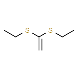 ChemSpider 2D Image | 1,1-Bis(ethylthio)ethene | C6H12S2