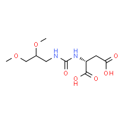 ChemSpider 2D Image | N-[(2,3-Dimethoxypropyl)carbamoyl]-D-aspartic acid | C10H18N2O7