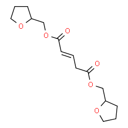 ChemSpider 2D Image | Bis(tetrahydro-2-furanylmethyl) (2E)-2-pentenedioate | C15H22O6