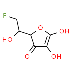 ChemSpider 2D Image | 6-Deoxy-6-fluorohex-1-enofuranos-3-ulose | C6H7FO5